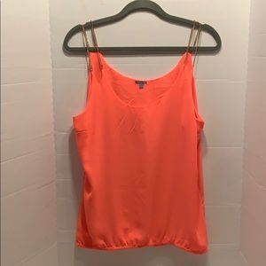“Charlotte Russe” Coral Tank Top (Size L)